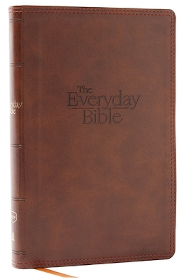 Cover image for Nkjv, the Everyday Bible, Brown Leathersoft, Red Letter, Comfort Print, isbn: 9780785263029