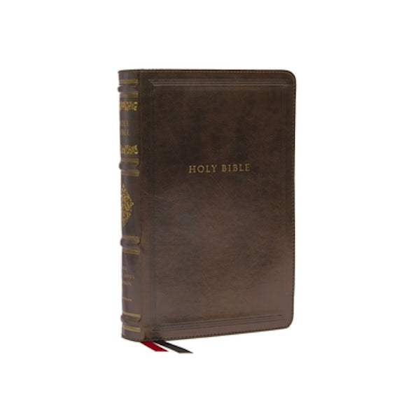 Cover image for Nkjv, Personal Size Reference Bible, Sovereign Collection, Leathersoft, Brown, Red Letter, Comfort Print, isbn: 9780785265009