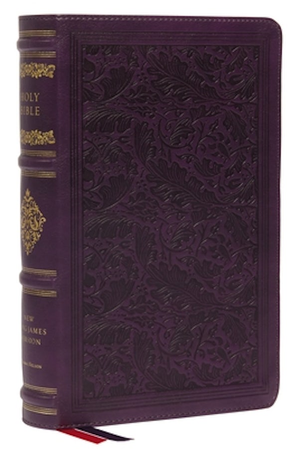 Cover image for Nkjv, Personal Size Reference Bible, Sovereign Collection, Leathersoft, Purple, Red Letter, Thumb Indexed, Comfort Print, isbn: 9780785265269