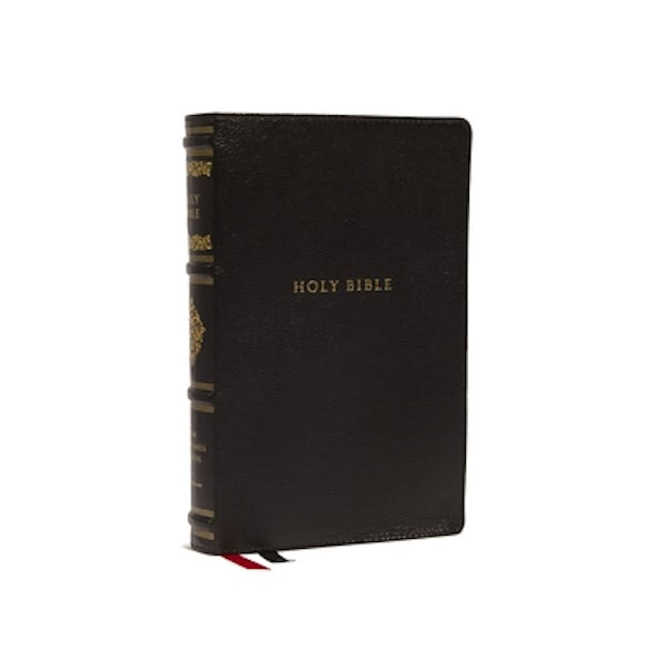 Cover image for Nkjv, Personal Size Reference Bible, Sovereign Collection, Genuine Leather, Black, Red Letter, Comfort Print, isbn: 9780785265344