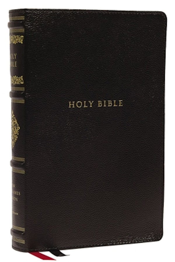 Cover image for Nkjv, Personal Size Reference Bible, Sovereign Collection, Genuine Leather, Black, Red Letter, Thumb Indexed, Comfort Print, isbn: 9780785265450
