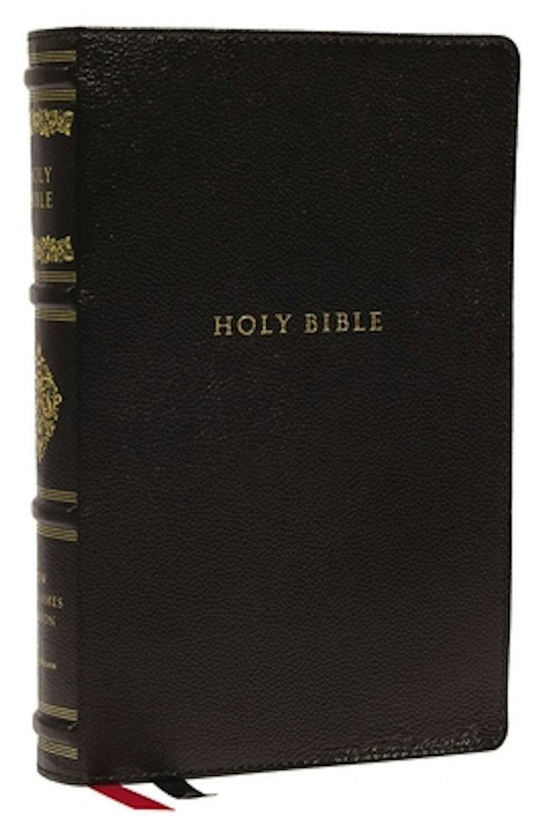 Cover image for Nkjv, Personal Size Reference Bible, Sovereign Collection, Genuine Leather, Black, Red Letter, Thumb Indexed, Comfort Print, isbn: 9780785265450