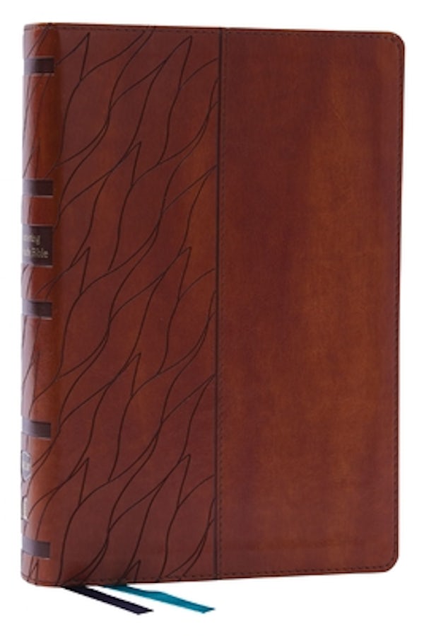 Cover image for Encountering God Study Bible: Insights from Blackaby Ministries on Living Our Faith (Nkjv, Brown Leathersoft, Red Letter, Comfort Print), isbn: 9780785266785