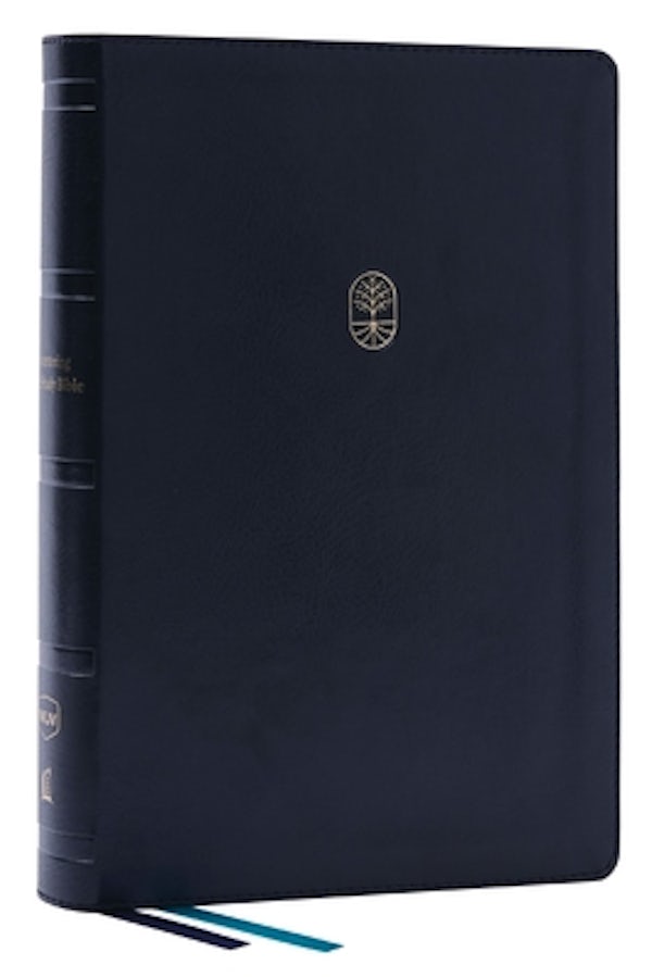 Cover image for Encountering God Study Bible: Insights from Blackaby Ministries on Living Our Faith (Nkjv, Black Leathersoft, Red Letter, Comfort Print, Thumb Indexed), isbn: 9780785279532