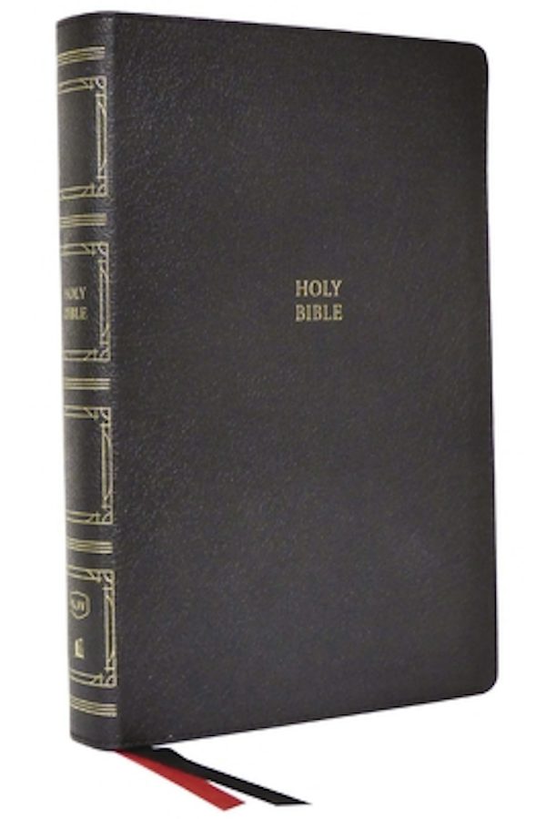 Cover image for KJV Holy Bible: Paragraph-Style Large Print Thinline with 43,000 Cross References, Black Genuine Leather, Red Letter, Comfort Print (Thumb Indexed): King James Version, isbn: 9780785290360