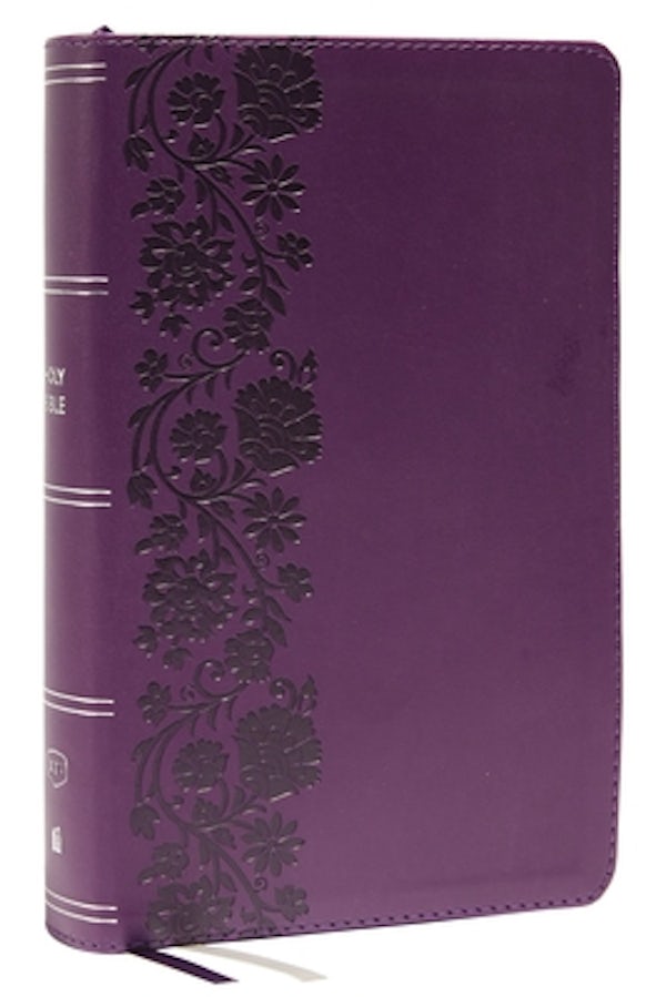 Cover image for KJV Holy Bible: Large Print Single-Column with 43,000 End-Of-Verse Cross References, Purple Leathersoft, Personal Size, Red Letter, Comfort Print: King James Version, isbn: 9780785291107