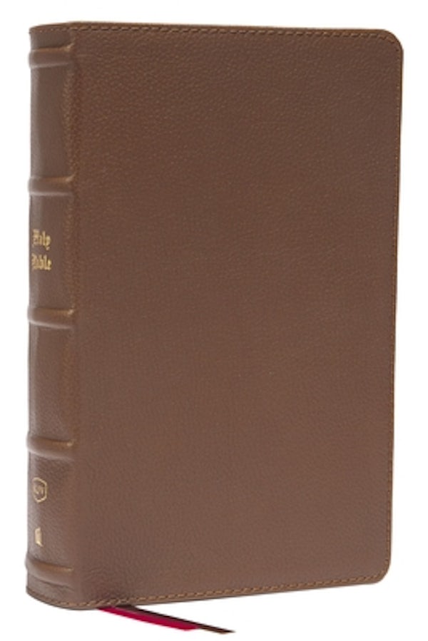 Cover image for KJV Holy Bible: Large Print Single-Column with 43,000 End-Of-Verse Cross References, Brown Genuine Leather, Personal Size, Red Letter, Comfort Print: King James Version, isbn: 9780785291152