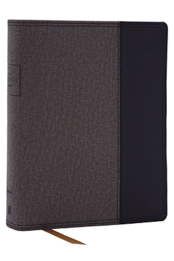 Cover image for The Prayer Bible: Pray God's Word Cover to Cover (Nkjv, Black/Gray Leathersoft, Red Letter, Comfort Print), isbn: 9780785291190
