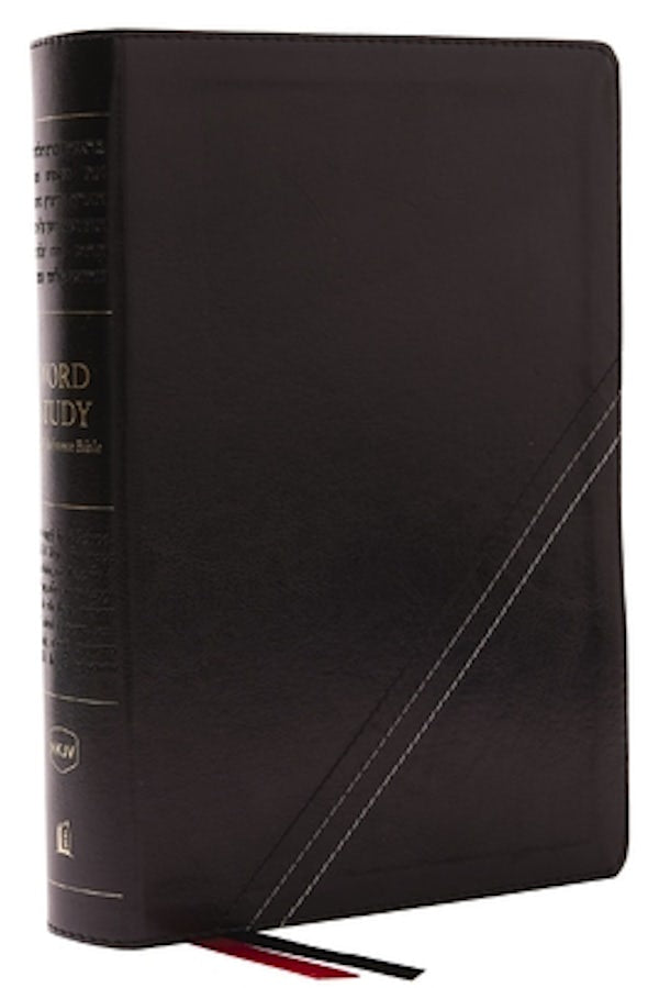 Cover image for Nkjv, Word Study Reference Bible, Leathersoft, Black, Red Letter, Comfort Print, isbn: 9780785292821