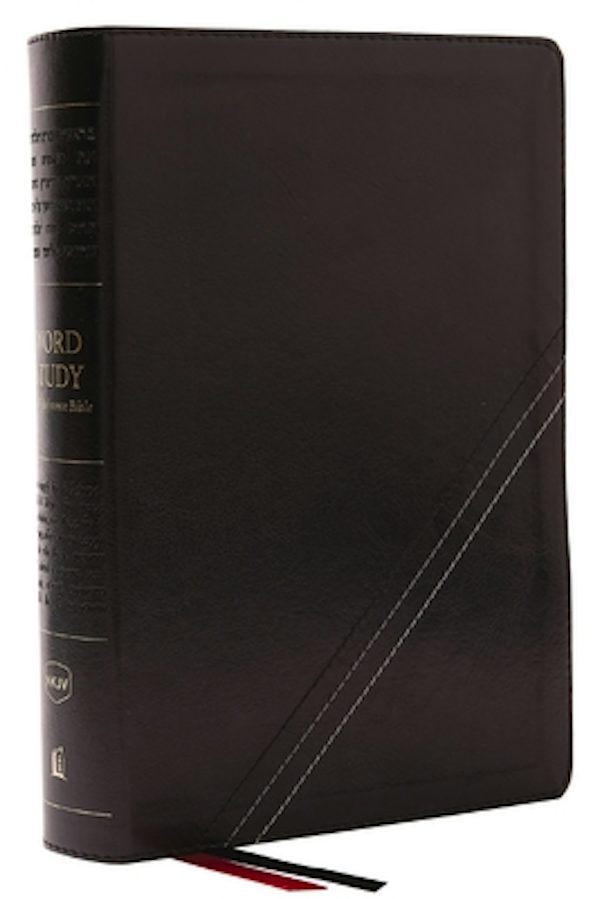 Cover image for Nkjv, Word Study Reference Bible, Leathersoft, Black, Red Letter, Comfort Print, isbn: 9780785292821