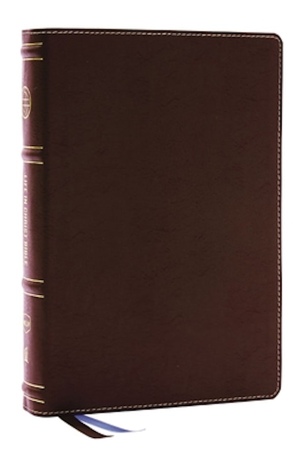 Cover image for Life in Christ Bible: Discovering, Believing, and Rejoicing in Who God Says You Are (Nkjv, Brown Bonded Leather, Red Letter, Comfort Print), isbn: 9780785296256