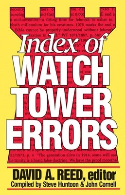 Cover image for Index of Watchtower Errors 1879 to 1989, isbn: 9780801077562