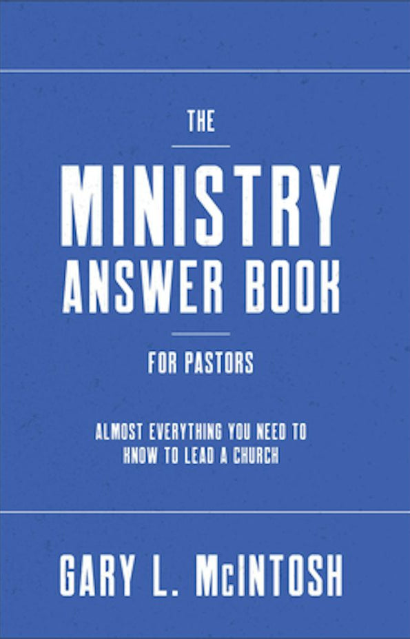 Cover image for The Ministry Answer Book for Pastors, isbn: 9780801094903