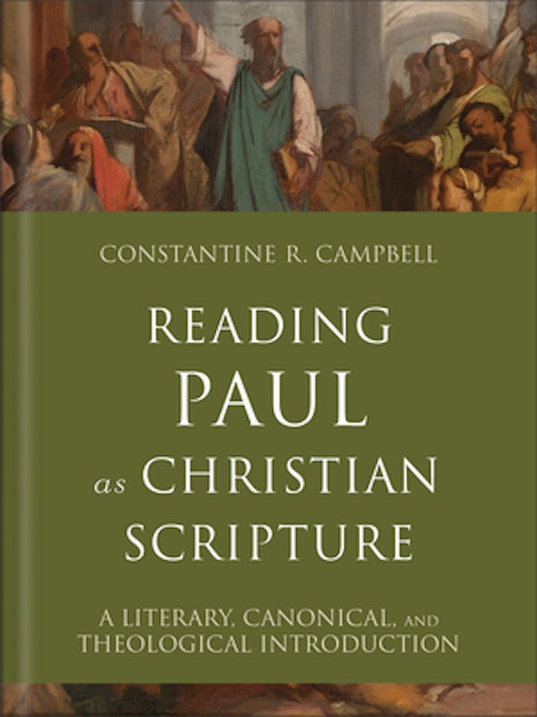 Cover image for Reading Paul as Christian Scripture, isbn: 9780801098758