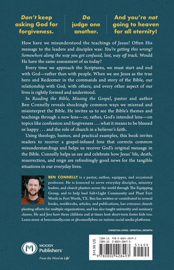 Cover image for Reading the Bible, Missing the Gospel, isbn: 9780802428493