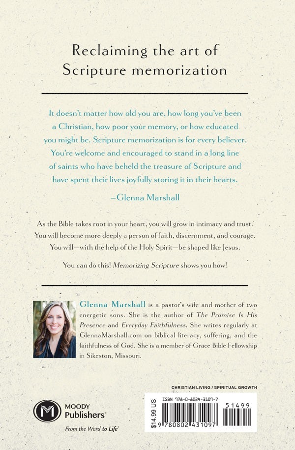 Cover image for Memorizing Scripture, isbn: 9780802431097