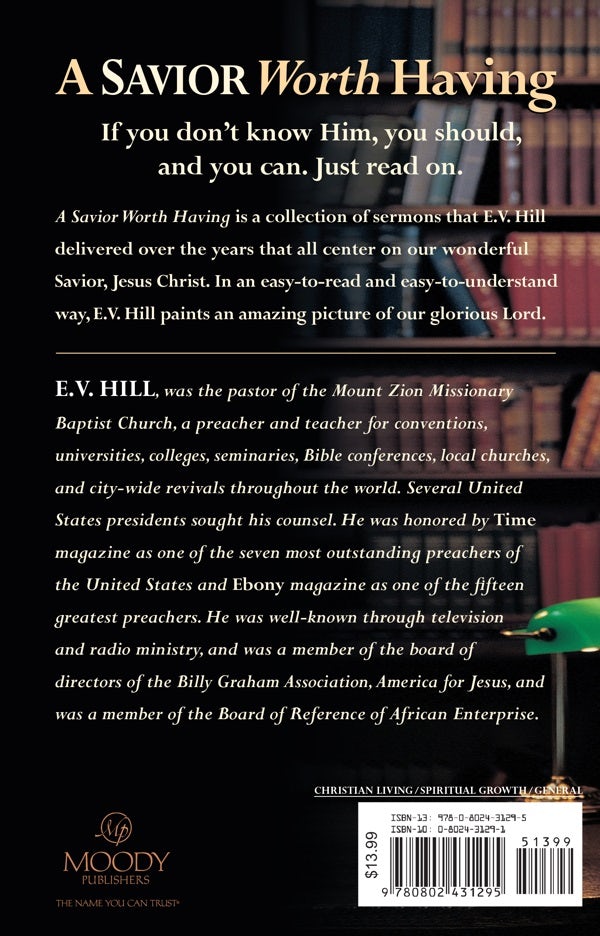 Cover image for A Savior Worth Having, isbn: 9780802431295