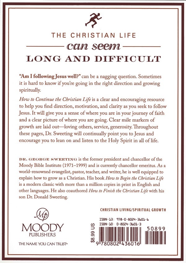 Cover image for How to Continue the Christian Life, isbn: 9780802436016