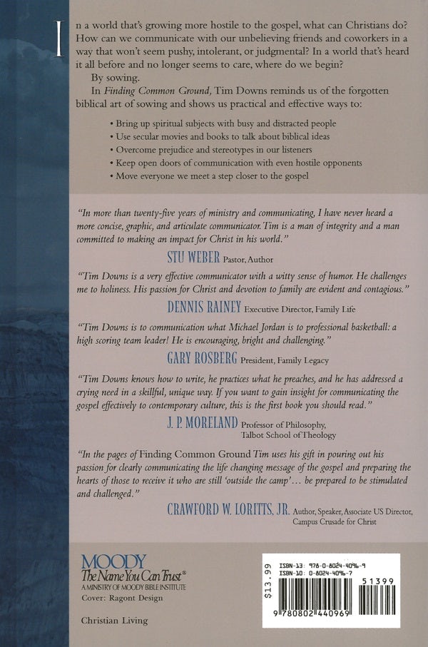 Cover image for Finding Common Ground, isbn: 9780802440969