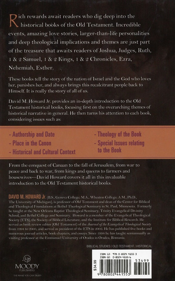 Cover image for An Introduction to the Old Testament Historical Books, isbn: 9780802441553