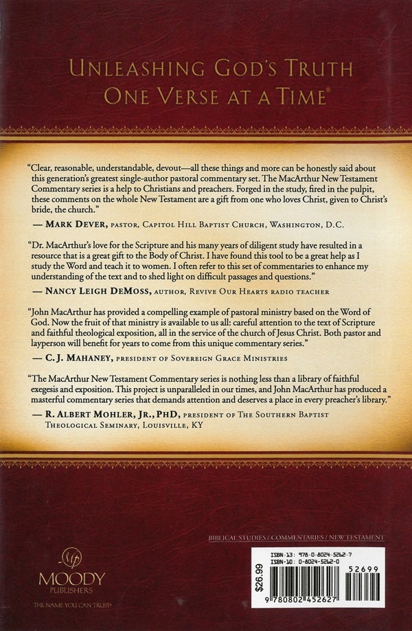 Cover image for Philippians MacArthur New Testament Commentary, isbn: 9780802452627