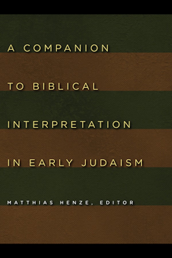 Cover image for A Companion to Biblical Interpretation in Early Judaism, isbn: 9780802803887