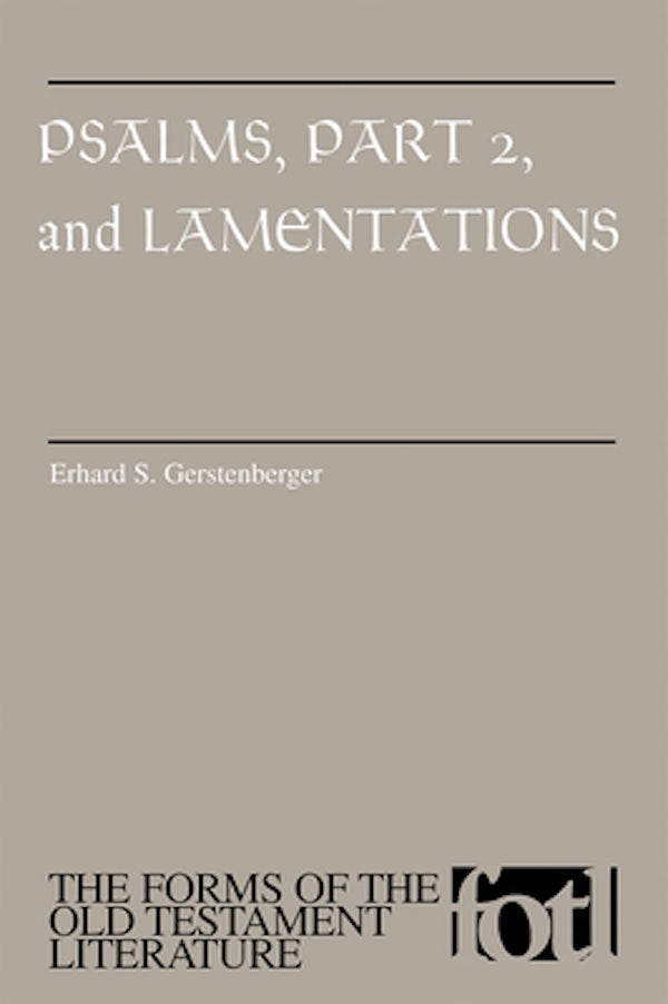 Cover image for Psalms, Part 2 and Lamentations, isbn: 9780802804884