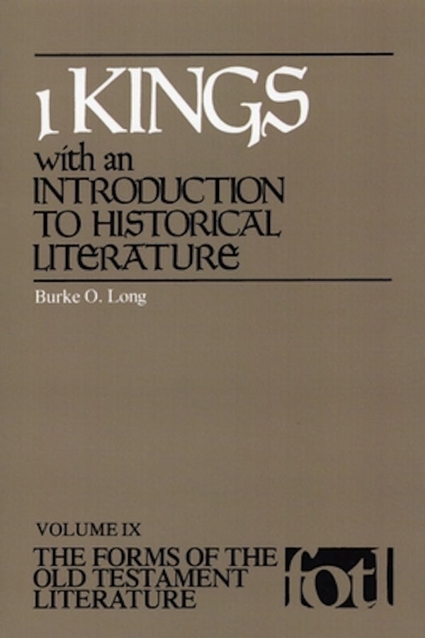 Cover image for 1 Kings, isbn: 9780802819208