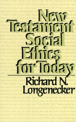 Cover image for New Testament Social Ethics for Today, isbn: 9780802819925