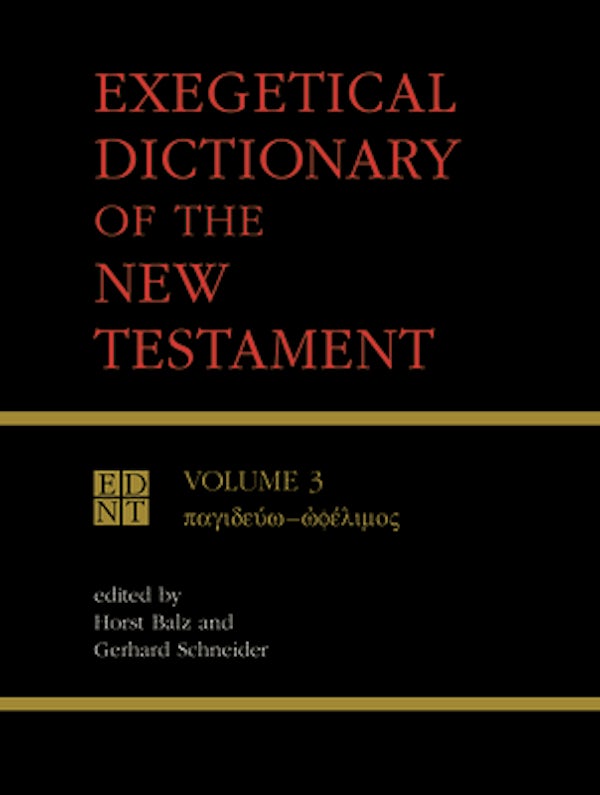 Cover image for Exegetical Dictionary of the New Testament, Vol. 3, isbn: 9780802821300