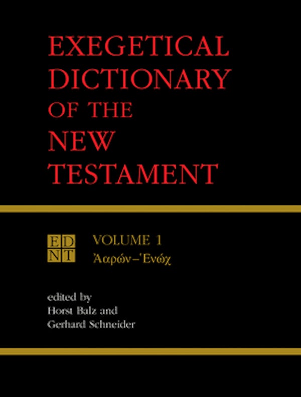 Cover image for Exegetical Dictionary of the New Testament, Vol. 1, isbn: 9780802828033