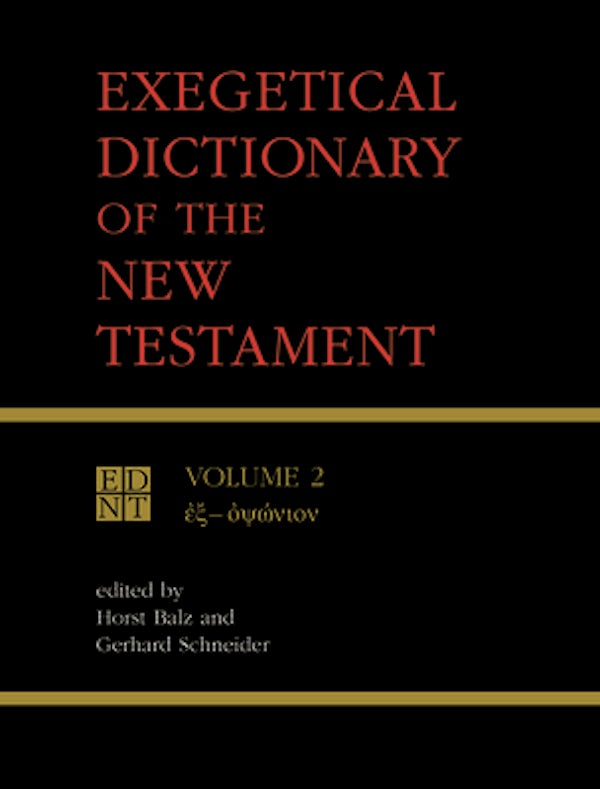 Cover image for Exegetical Dictionary of the New Testament, Vol. 2, isbn: 9780802828088
