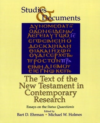 Cover image for The Text of the New Testament in Contemporary Research, isbn: 9780802848246