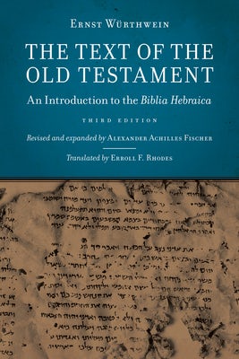 Cover image for The Text of the Old Testament, isbn: 9780802866806