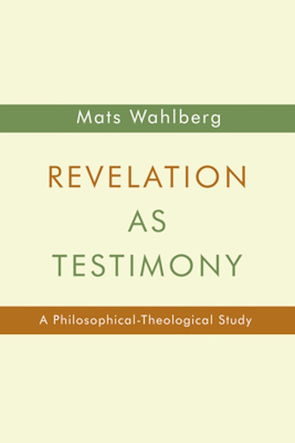 Cover image for Revelation as Testimony, isbn: 9780802869883