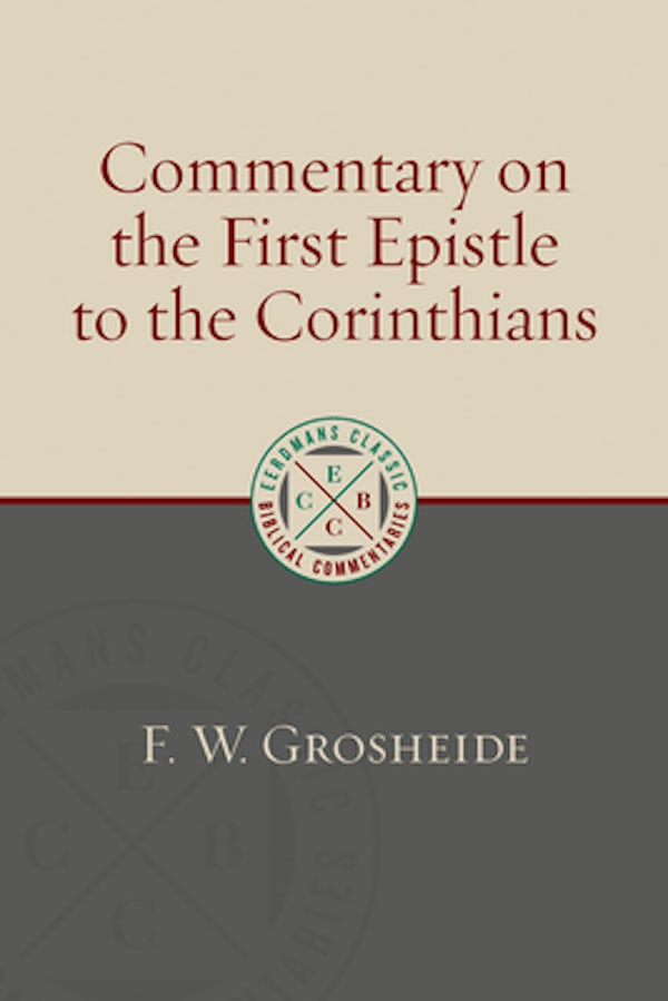 Cover image for Commentary on the First Epistle to the Corinthians, isbn: 9780802877079