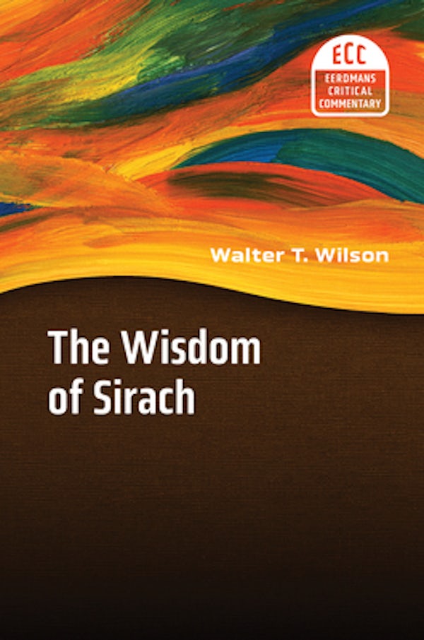 Cover image for The Wisdom of Sirach, isbn: 9780802881762