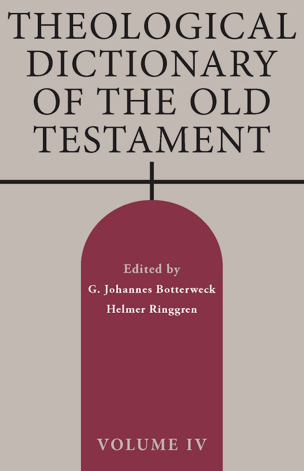 Cover image for Theological Dictionary of the Old Testament, Volume IV, isbn: 9780802882974