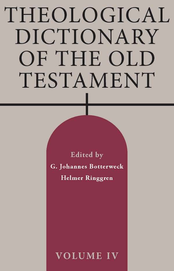 Cover image for Theological Dictionary of the Old Testament, Volume IV, isbn: 9780802882974