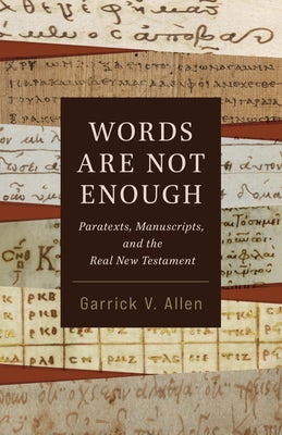 Cover image for Words Are Not Enough, isbn: 9780802883353