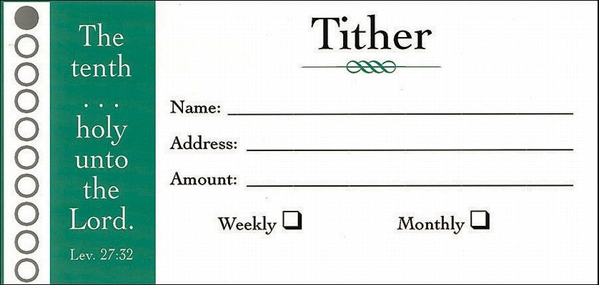Cover image for Offering Envelope: Tither, isbn: 9780805407501