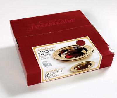 Cover image for Remembranceware Offering Plate with Red Felt - Brass, isbn: 9780805485721