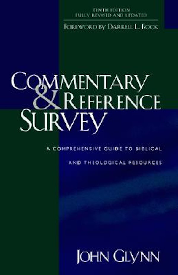 Cover image for Commentary and Reference Survey, isbn: 9780825427374