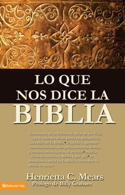 Cover image for La Lo que nos dice la Biblia, isbn: 9780829704853