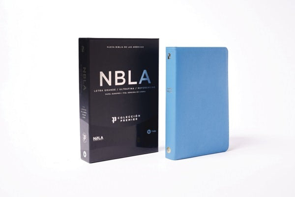 Cover image for Nbla, Santa Biblia, Ultrafina, Colección Premier, Letra Grande, Piel de Cabra, Azul, isbn: 9780829730272