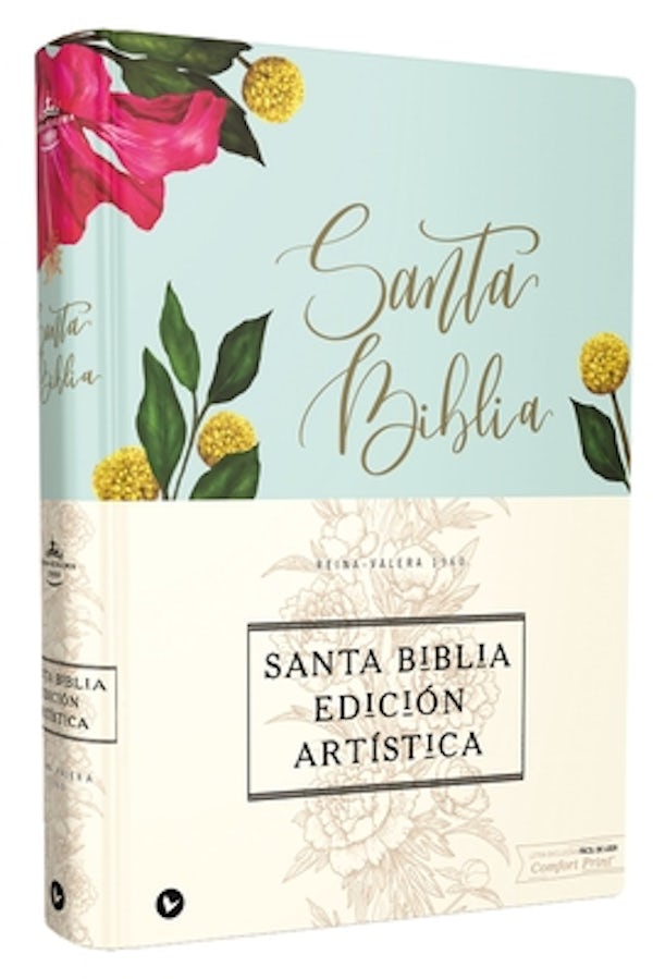 Cover image for Rvr60, Santa Biblia, Edici�n Art�stica, Tapa Dura/Tela, Floral, Arte Con Bordes Dorados, Palabras de Jes�s En Rojo, Comfort Print, isbn: 9780829770599