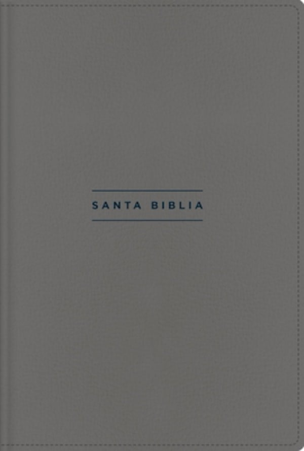 Cover image for Nvi, Santa Biblia, Texto Revisado 2022, Una Columna Con Referencias, Piel Reciclada, Palabras de Jes�s En Rojo, Gris, Comfort Print, isbn: 9780829771770