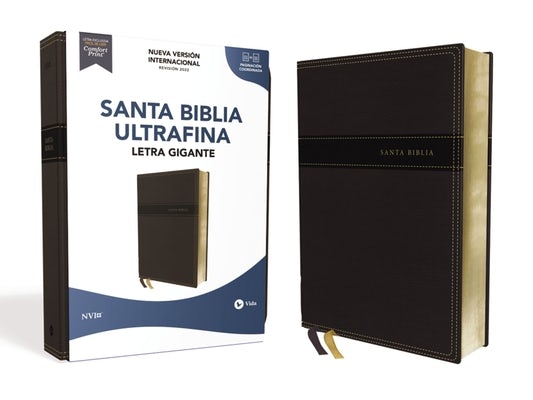 Cover image for Nvi, Santa Biblia, Revisión 2022, Ultrafina, Letra Gigante, Leathersoft, Negro, Palabras de Jesús En Rojo, Comfort Print, isbn: 9780829771848