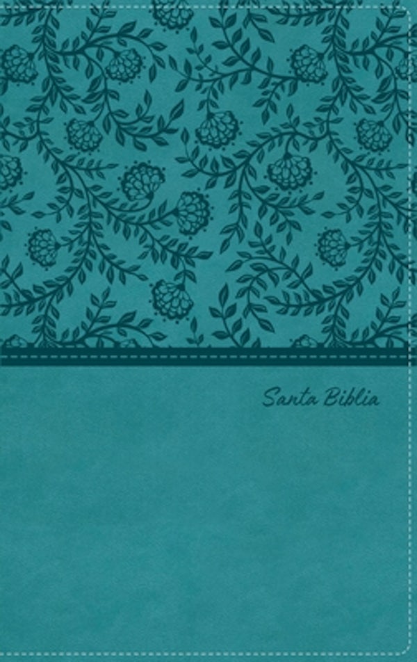 Cover image for Rvr60, Santa Biblia, Tierra Santa, Letra Grande, Leathersoft, Turquesa, Con Cierre, Palabras de Jes�s En Rojo, Comfort Print, isbn: 9780829772159