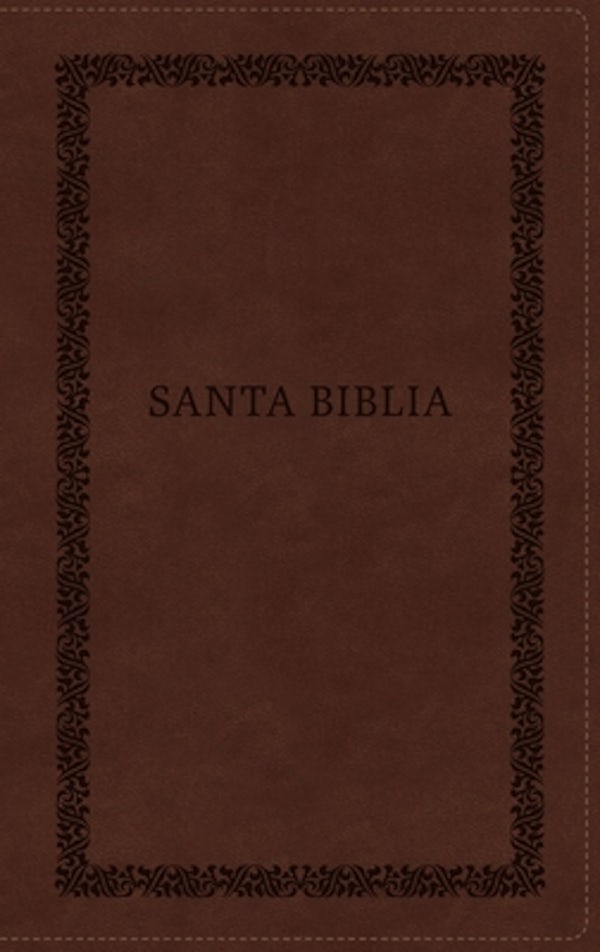 Cover image for Rvr60, Santa Biblia, Tierra Santa, Letra Grande, Leathersoft, Caf�, Con Cierre, Palabras de Jes�s En Rojo, Comfort Print, isbn: 9780829772166